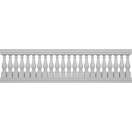 Ekena Millwork Fiberthane Legacy Balustrade Railing Kit, Style J (6 1/4" On-Center Spacing to Pass 4" Sphere Code) BALK37X132LGJ
